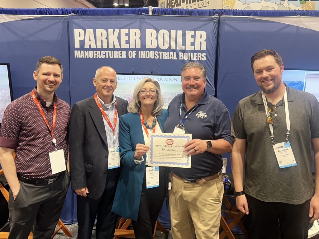 Receiving the 2024 Parker Boiler Sales Award